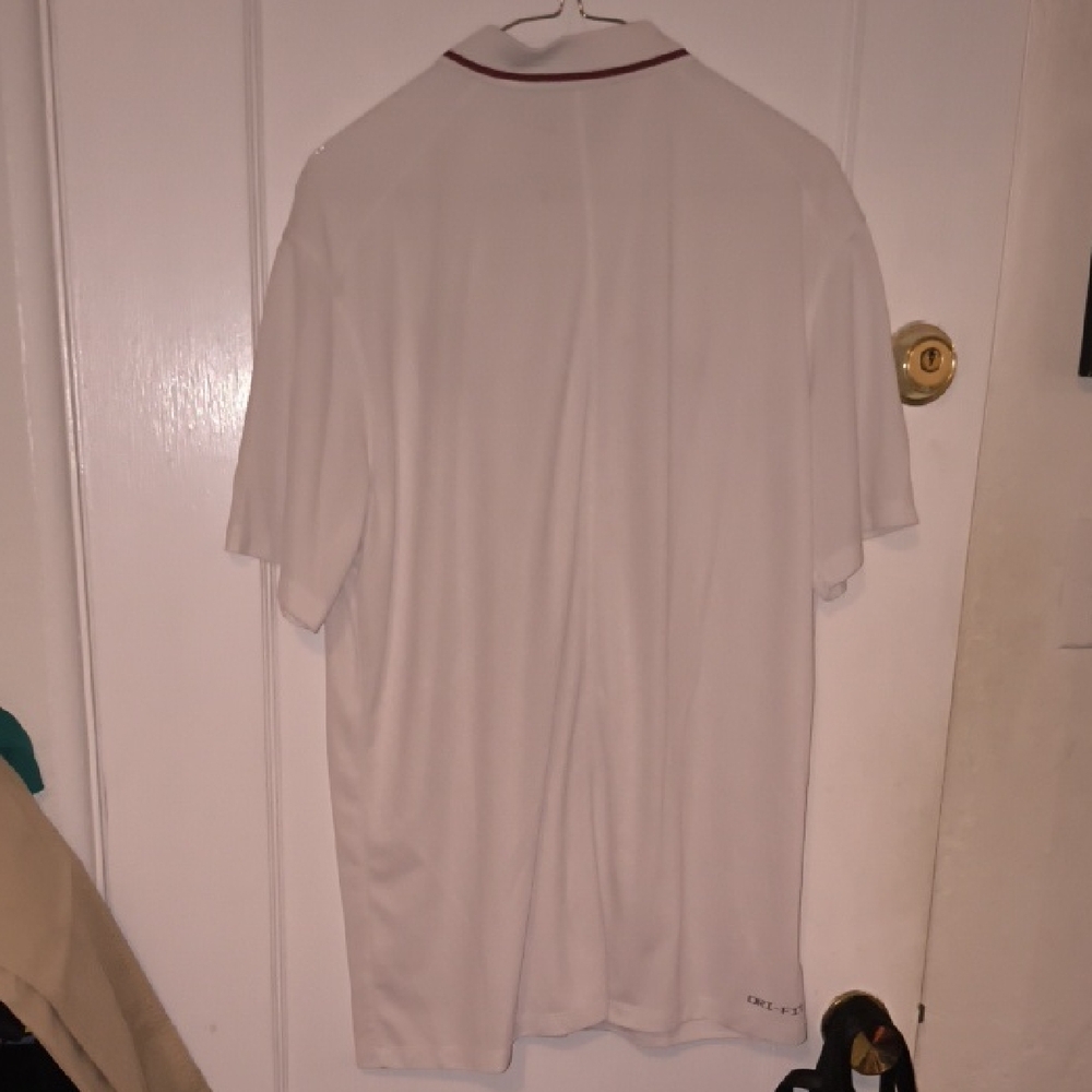 Nike | White Polo with Maroon Details - Picture 3 of 3